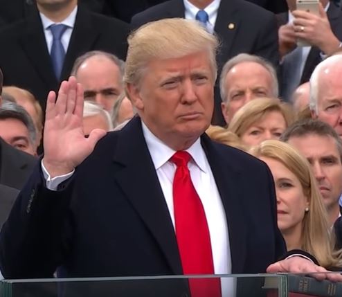 President Trump's America oath of office